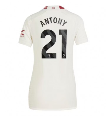 Maillot de foot Manchester United Antony #21 Troisième Femmes 2023-24 Manches Courte